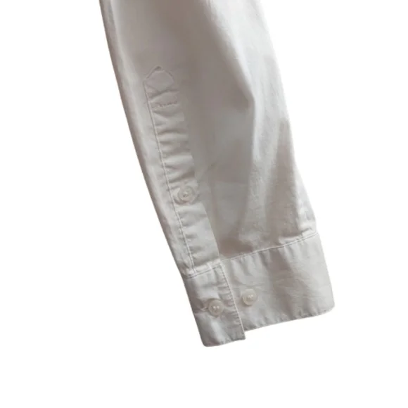 Cotton White Button Up Shirt Size 14 - Picture 3 of 8